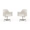 Manhattan Comfort Pelo Adjustable Height Swivel Accent Chair in White and Polished Chrome, PK2 2-AC030-WH - alternate 1